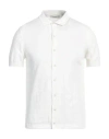 Crossley Man Cardigan White Size Xl Cotton