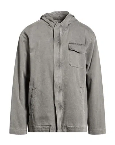 Crossley Man Denim Outerwear Grey Size Xl Cotton In Gray