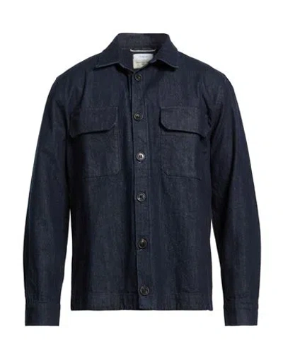 Crossley Man Denim Shirt Blue Size L Cotton