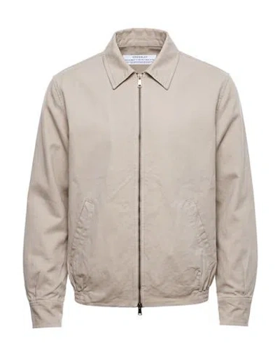 Crossley Man Jacket Beige Size M Cotton, Elastane