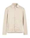 Crossley Man Jacket Beige Size Xl Cotton, Elastane In Neutral