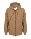 Crossley Man Jacket Camel Size L Polyester, Polyurethane In Multi