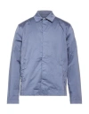 Crossley Man Jacket Dark Green Size L Cotton, Elastane In Blue