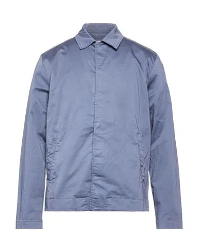 Crossley Man Jacket Dark Green Size L Cotton, Elastane In Blue