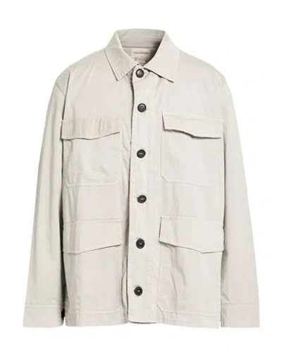 Crossley Man Jacket Grey Size M Cotton, Elastane In Gray