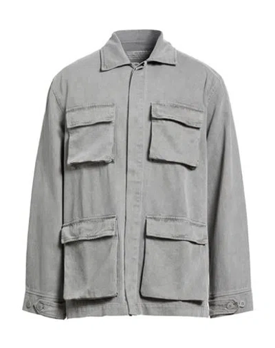 Crossley Man Jacket Grey Size S Cotton In Gray