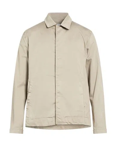 Crossley Man Jacket Khaki Size Xl Cotton, Elastane In Neutral