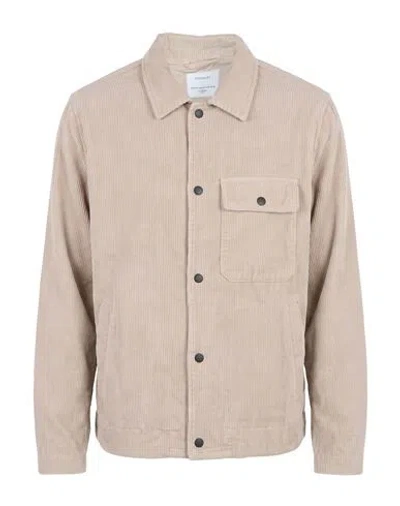 Crossley Man Jacket Light Grey Size M Cotton In Pink
