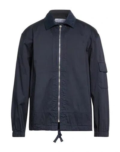 Crossley Man Jacket Navy Size Xl Cotton, Elastane In Blue