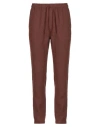 Crossley Man Pants Brown Size Xl Linen In Brown