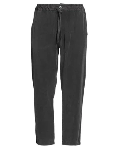 Crossley Man Pants Charcoal Size Xxl Cotton In Black