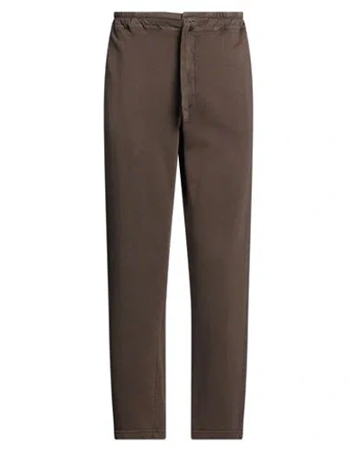 Crossley Man Pants Chocolate Brown Size M Cotton In Multi