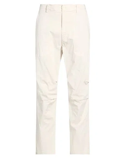 Crossley Man Pants Cream Size Xl Cotton, Elastane In White