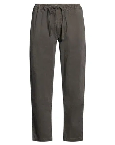 Crossley Man Pants Dark Green Size M Cotton, Elastane In Gray