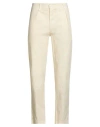Crossley Man Pants Ivory Size 36 Cotton, Elastane In Gray