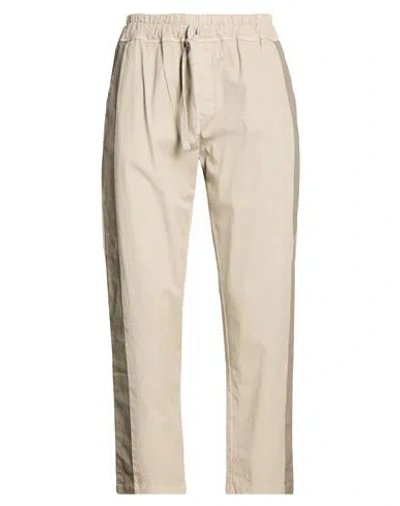 Crossley Man Pants Khaki Size L Cotton, Elastane In Brown