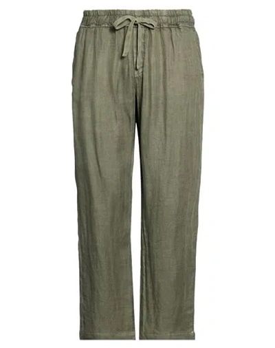 Crossley Man Pants Military Green Size Xxl Linen
