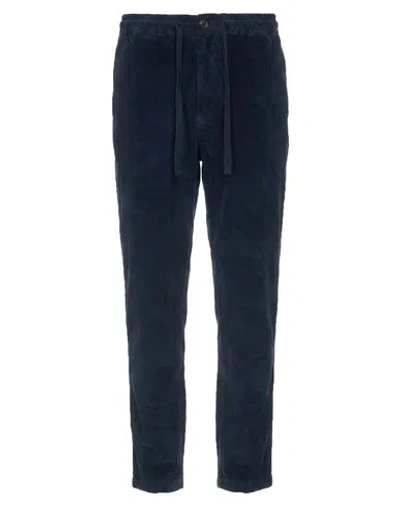 Crossley Man Pants Navy Size M Cotton, Elastane In Blue