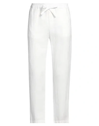 Crossley Man Pants White Size Xl Linen