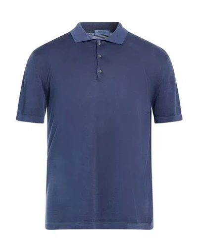 Crossley Man Polo Shirt Blue Size Xl Cotton