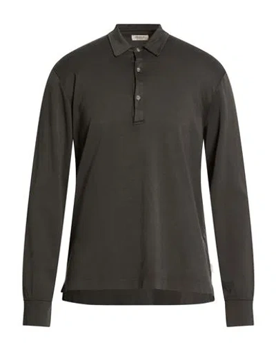 Crossley Man Polo Shirt Charcoal Size Xl Cotton In Gray