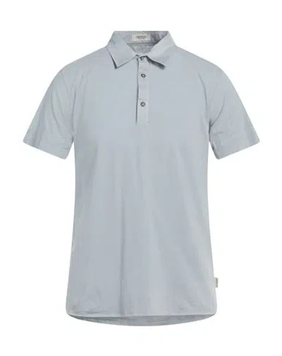 Crossley Man Polo Shirt Grey Size Xl Cotton, Elastane