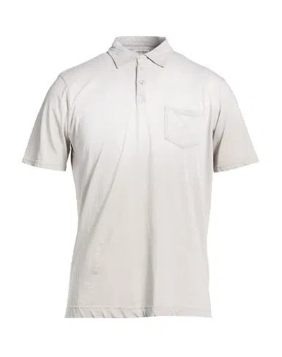 Crossley Man Polo Shirt Light Grey Size M Cotton In Gray