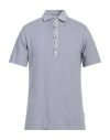Crossley Man Polo Shirt Lilac Size Xxl Cotton, Linen In Purple