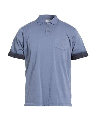Crossley Man Polo Shirt Navy Size Xl Cotton In Blue