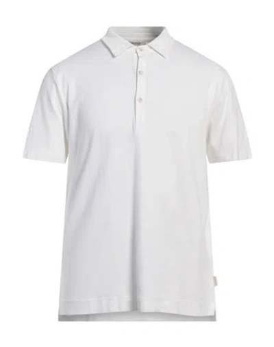 Crossley Man Polo Shirt Off White Size L Cotton