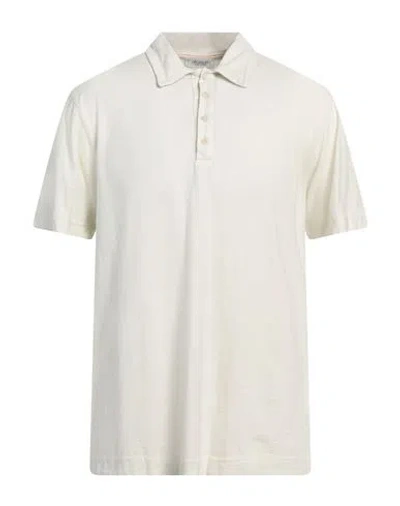 Crossley Man Polo Shirt Off White Size L Cotton