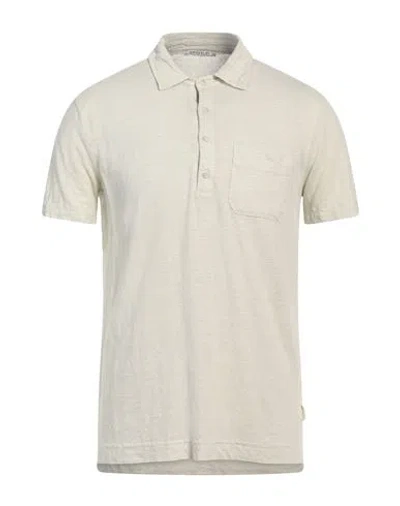 Crossley Man Polo Shirt Off White Size Xl Linen, Elastane