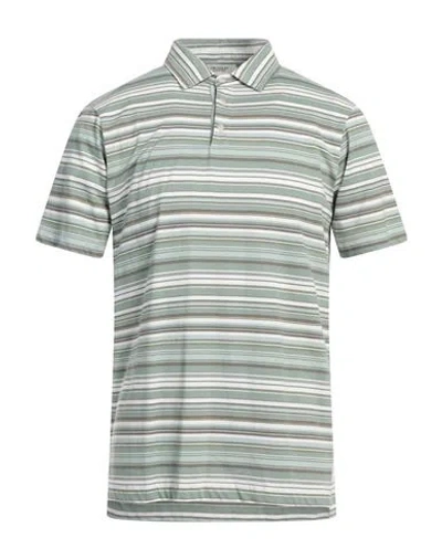 Crossley Man Polo Shirt Sage Green Size Xl Cotton