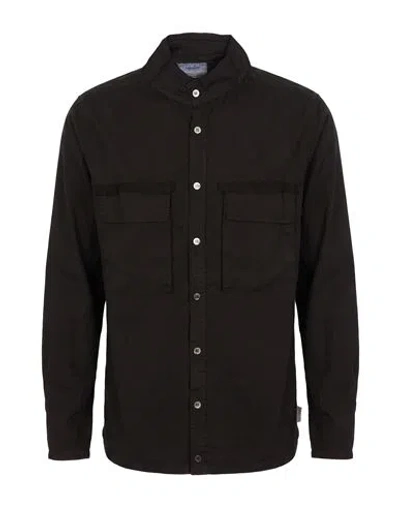 Crossley Man Shirt Black Size S Cotton, Elastane
