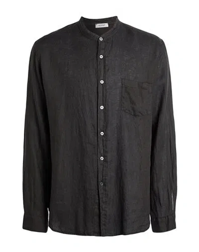 Crossley Man Shirt Black Size Xl Linen
