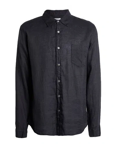 Crossley Man Shirt Black Size Xxl Linen