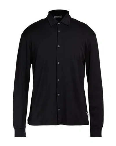 Crossley Man Shirt Charcoal Size S Cotton In Black