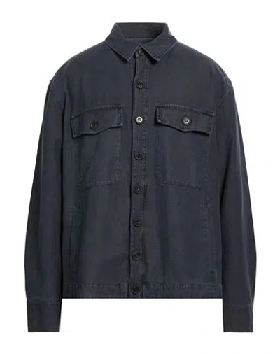 Crossley Man Shirt Charcoal Size Xl Cotton In Gray