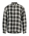 Crossley Man Shirt Charcoal Size Xl Linen In Grey