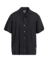 Crossley Man Shirt Charcoal Size Xxl Linen In Grey