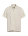 Crossley Man Shirt Cream Size Xxl Linen In White