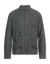 Crossley Man Shirt Dark Green Size Xxl Linen