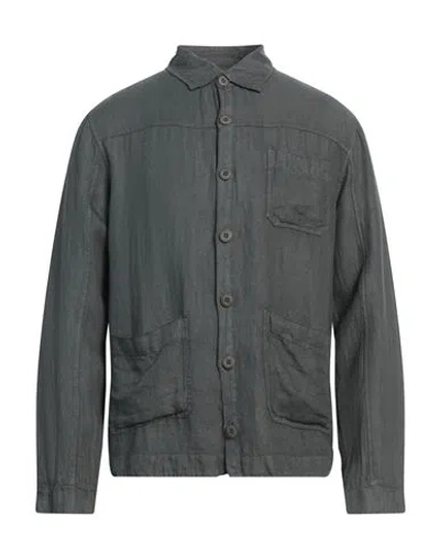 Crossley Man Shirt Dark Green Size Xxl Linen