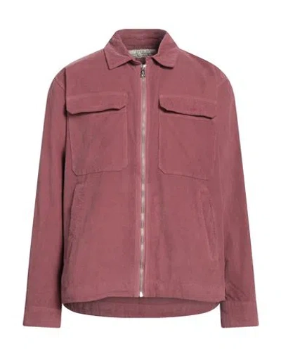 Crossley Man Shirt Garnet Size Xl Cotton, Elastane In Red