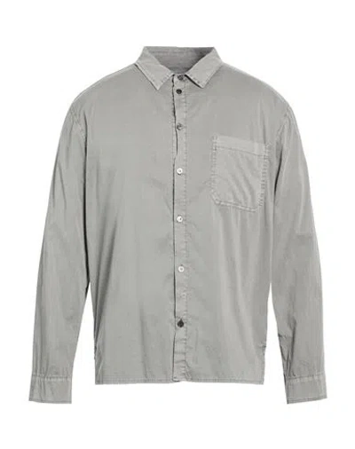 Crossley Man Shirt Grey Size L Cotton, Elastane In Gray