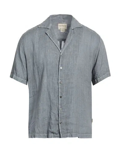 Crossley Man Shirt Grey Size L Linen In Gray