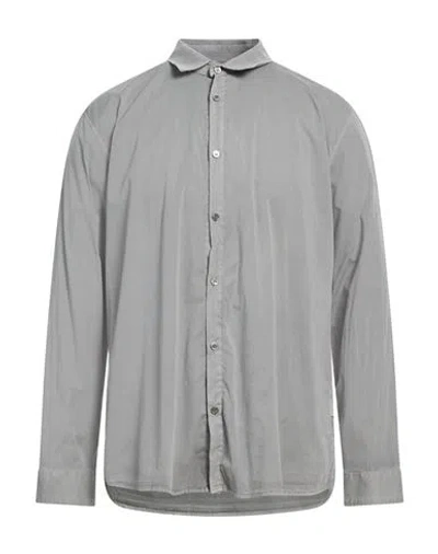 Crossley Man Shirt Grey Size Xl Cotton, Elastane In Gray