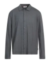 Crossley Man Shirt Grey Size Xl Cotton In Gray