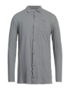 Crossley Man Shirt Grey Size Xl Cotton, Linen
