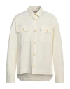 Crossley Man Shirt Ivory Size Xl Cotton, Elastane In White